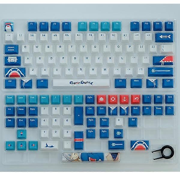 129-key cherry profile PBT keycaps Gura