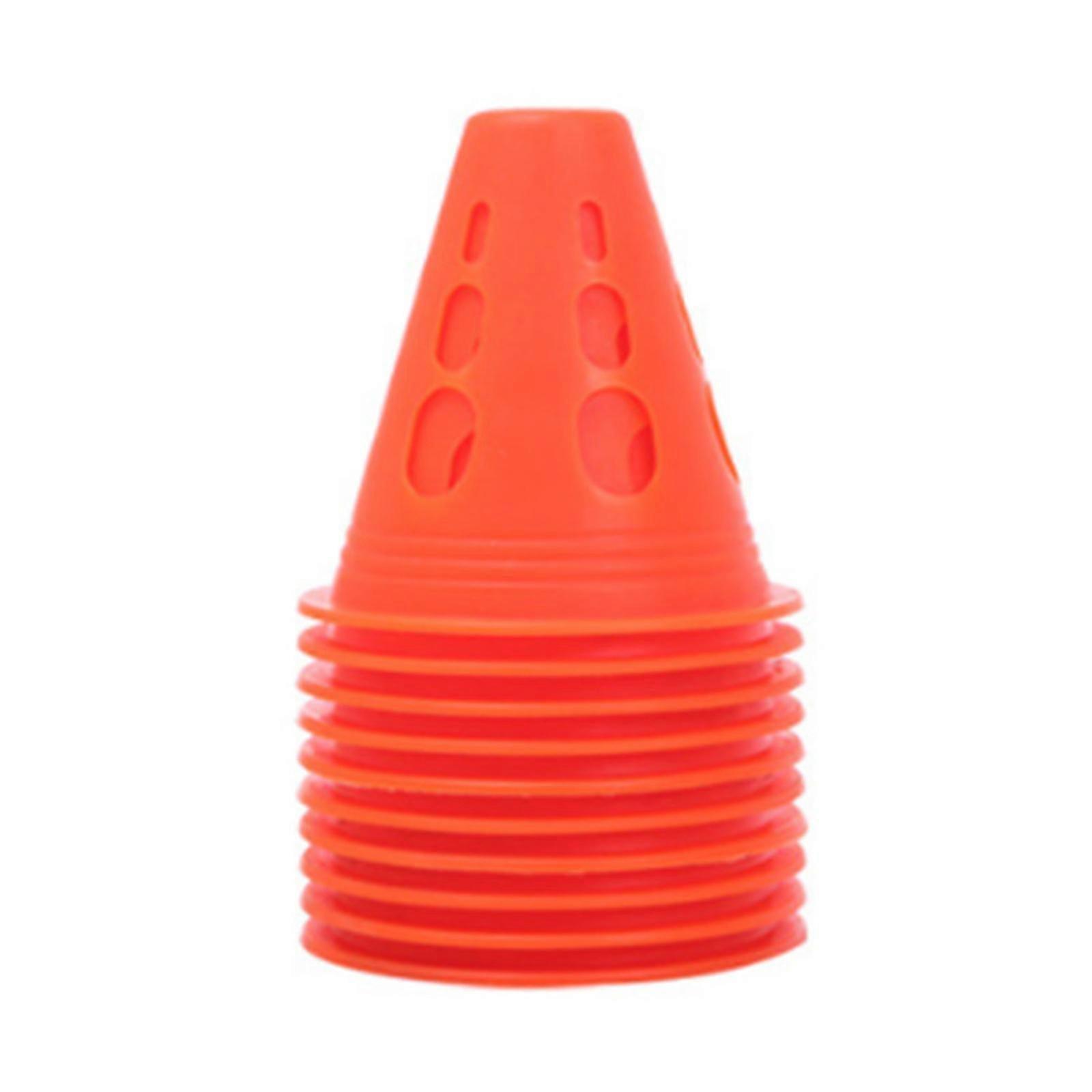 10Pcs Skating Marker Cone Training Cones Colourful Windproof Training Agility Marker Cones for Roller Skating Practice