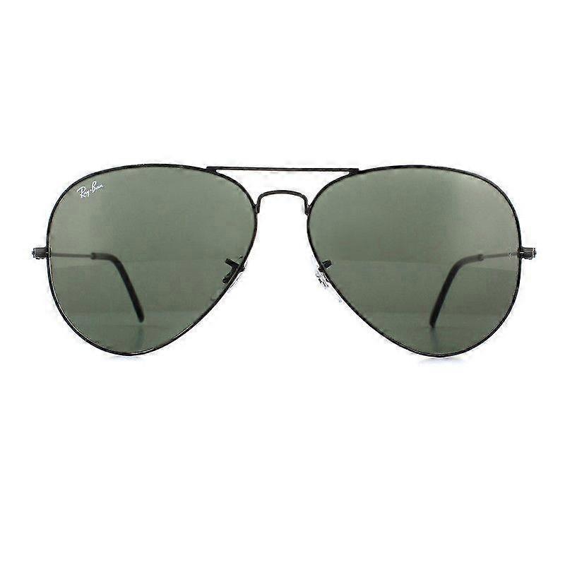 Sunglasses Large Aviator 3026 Black Green L2821