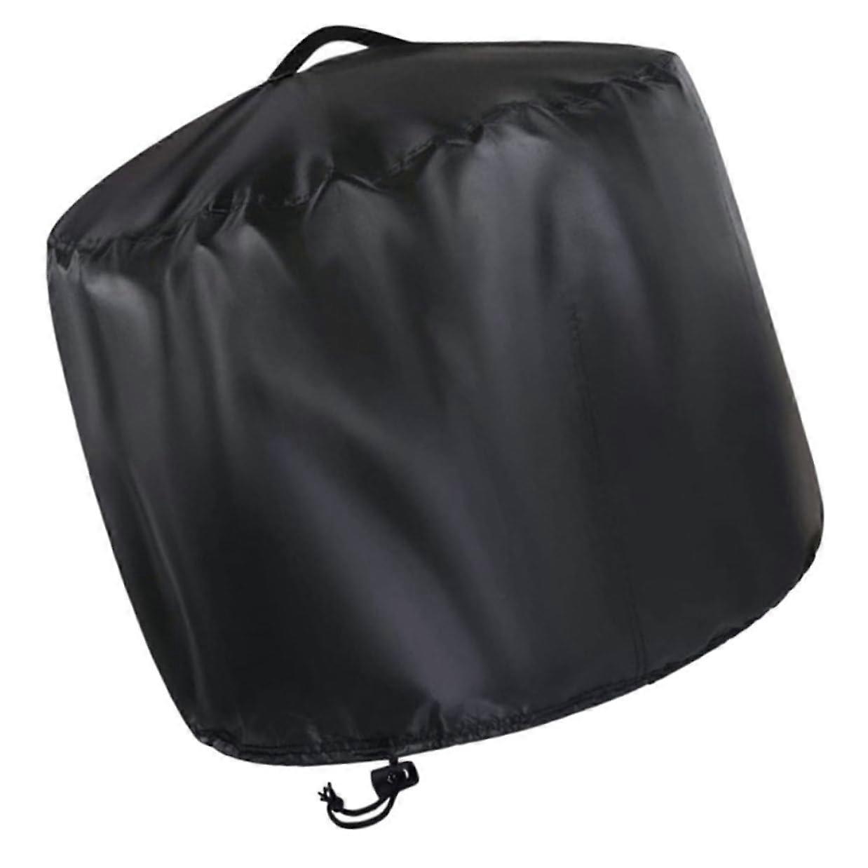 Waterproof Round Fire Pit Cover Heavy Duty Outdoor Protector with TearResistant Design and Drawstring