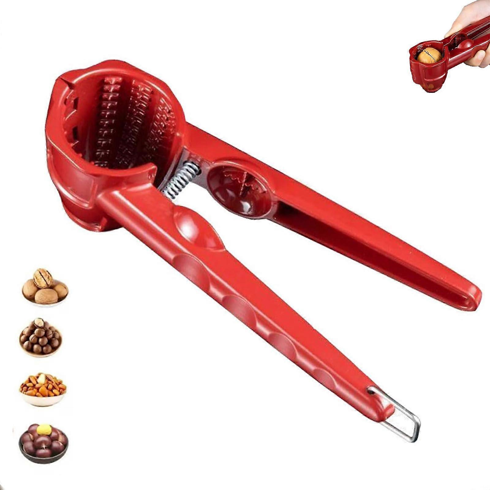 Heavy Duty Nutcracker with NonSlip Grip for Walnuts Pecans Chestnuts, Deep Cup Secure Hold