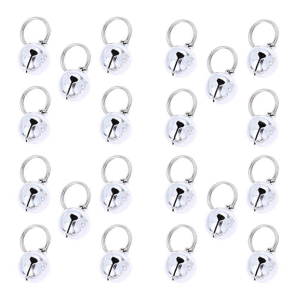 Silver Copper Bell DIY Open Bell for Christmas Party 20Pcs Pack