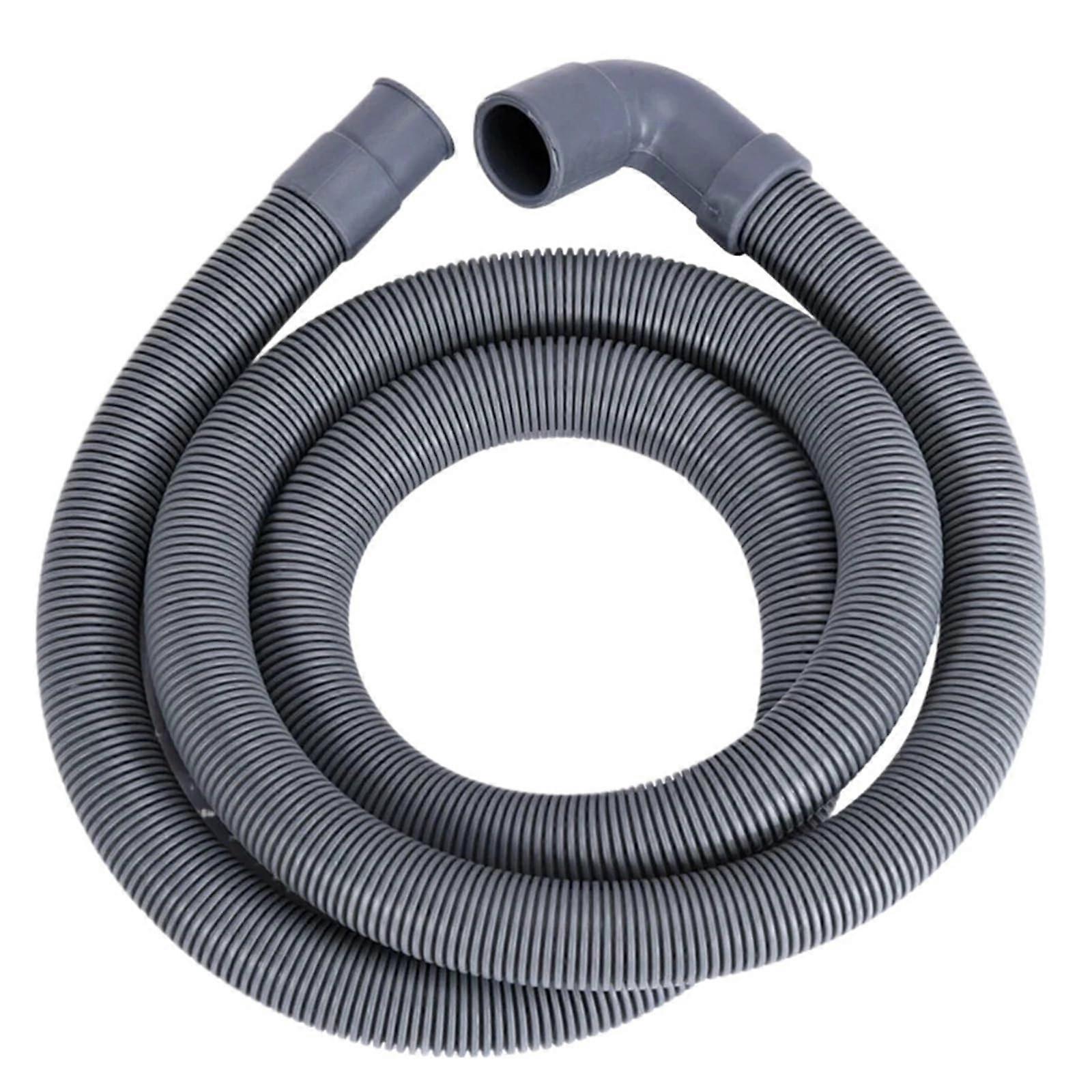 Flexible Washing Machine and Dishwasher Drain Hose PP Plastic Extendable Discharge Pipe 1m
