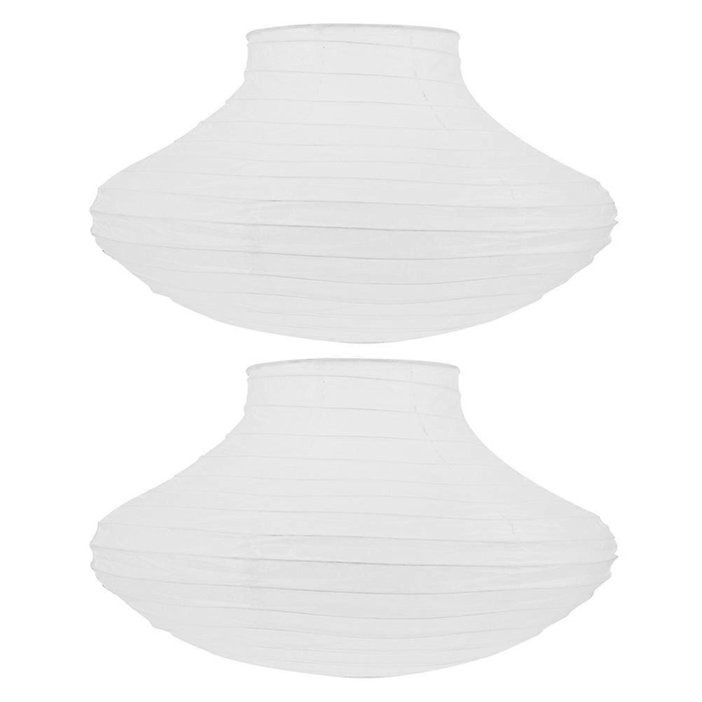 Shaped Paper Lantern Balls for Decoration 2Pcs White Decorative Lanterns