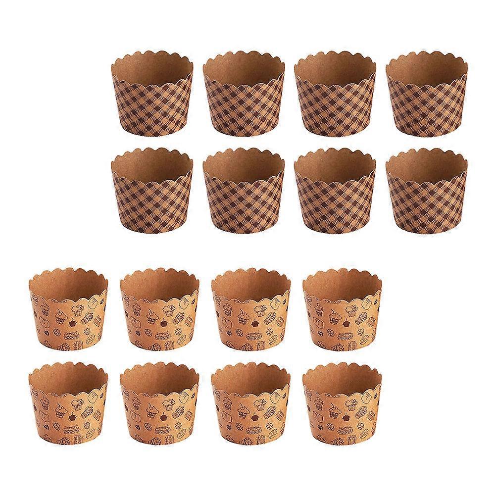 Brown Baking Cups for Muffin 100Pcs Paper Cake Wrapping Cups