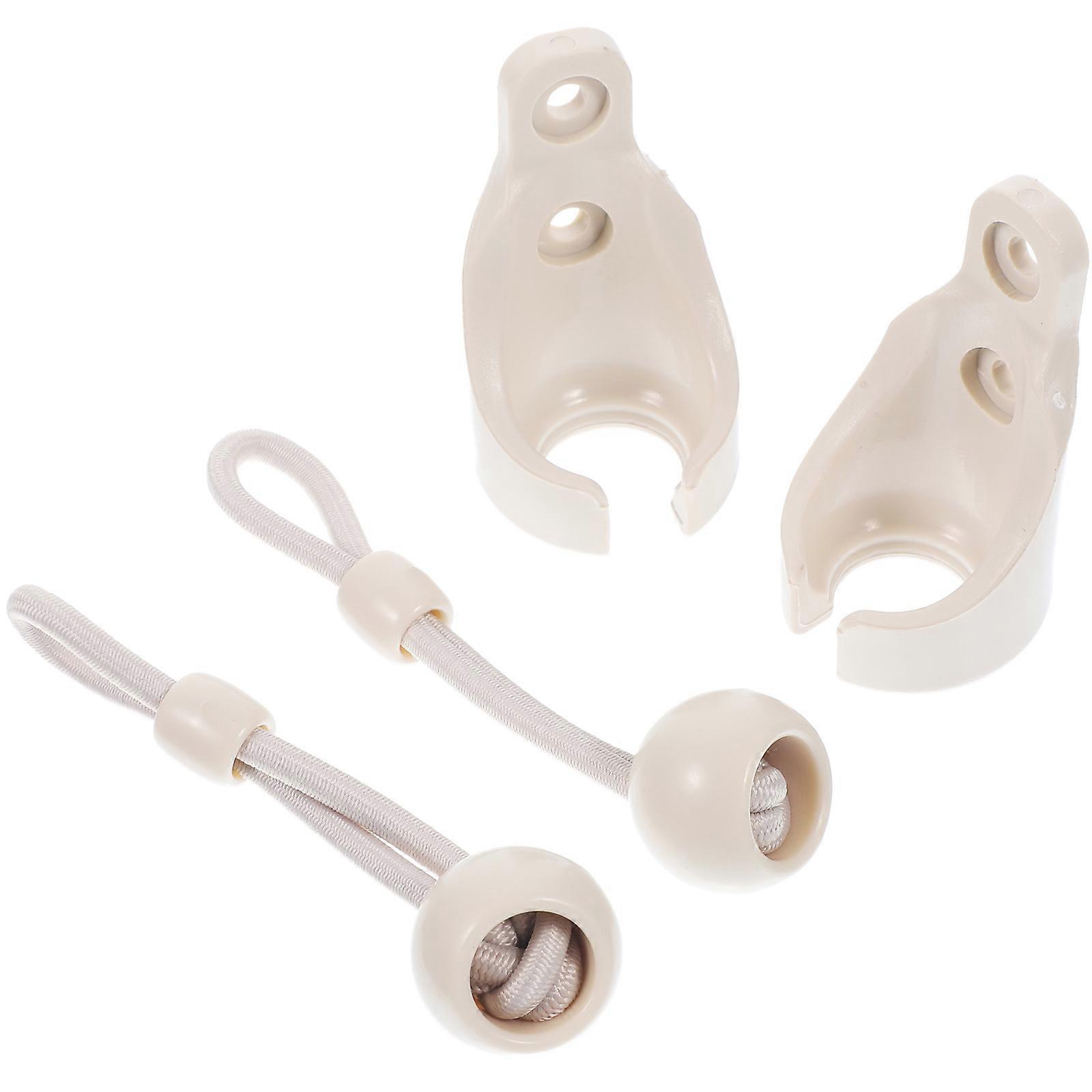 Window Shade Holder Bungee Tie Down Conversion Kit Outdoor Wind Protection Cylindrical Shape Simple Style 2 Sets
