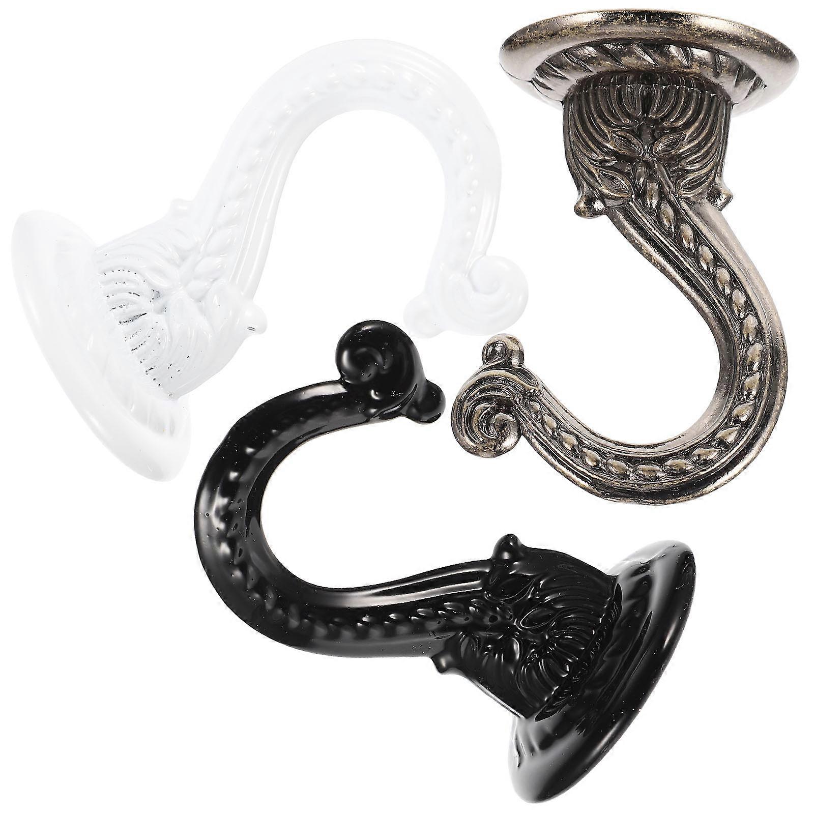 Decorative Ceiling Hooks 3Pcs Designed For Homeowners Heavy Duty Wind Chime Folding Capability