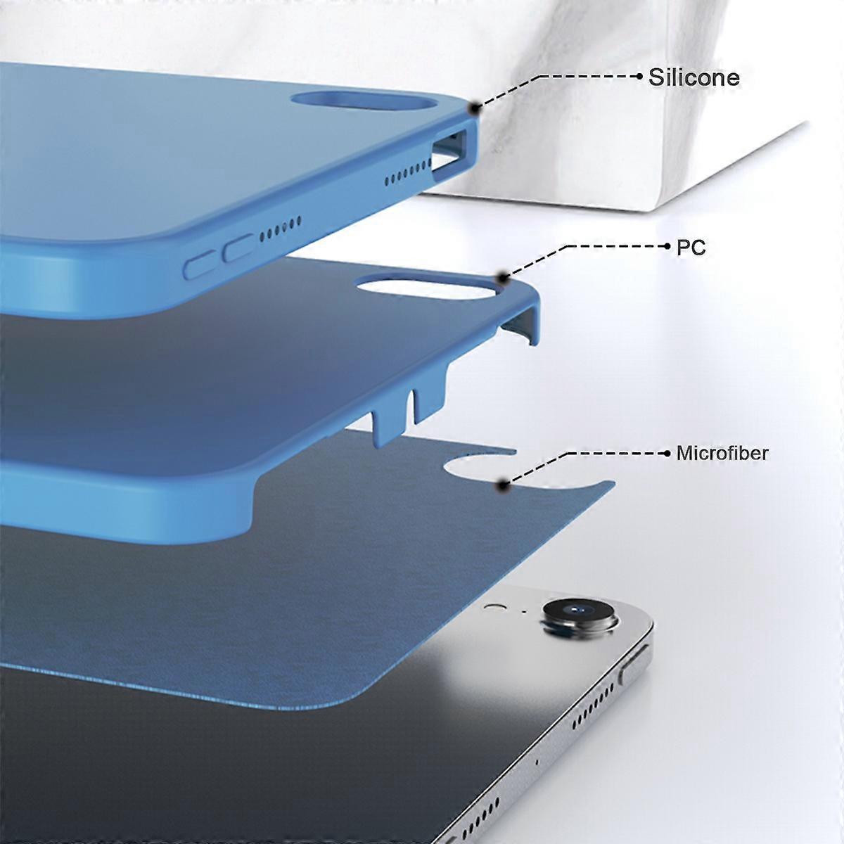 MUTURAL Fall-Proof Liquid Silicone+PC Microfiber Lining Protective Tablet Case Cover for iPad mini (