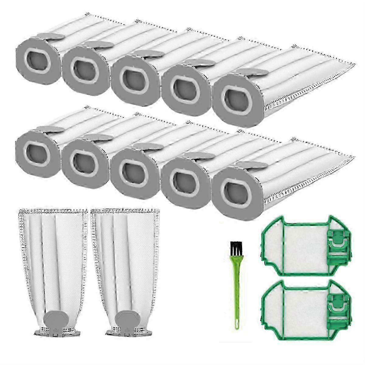 Kobold VK7 FP7 dammsugarpåsar, 10-pack & 2 filter