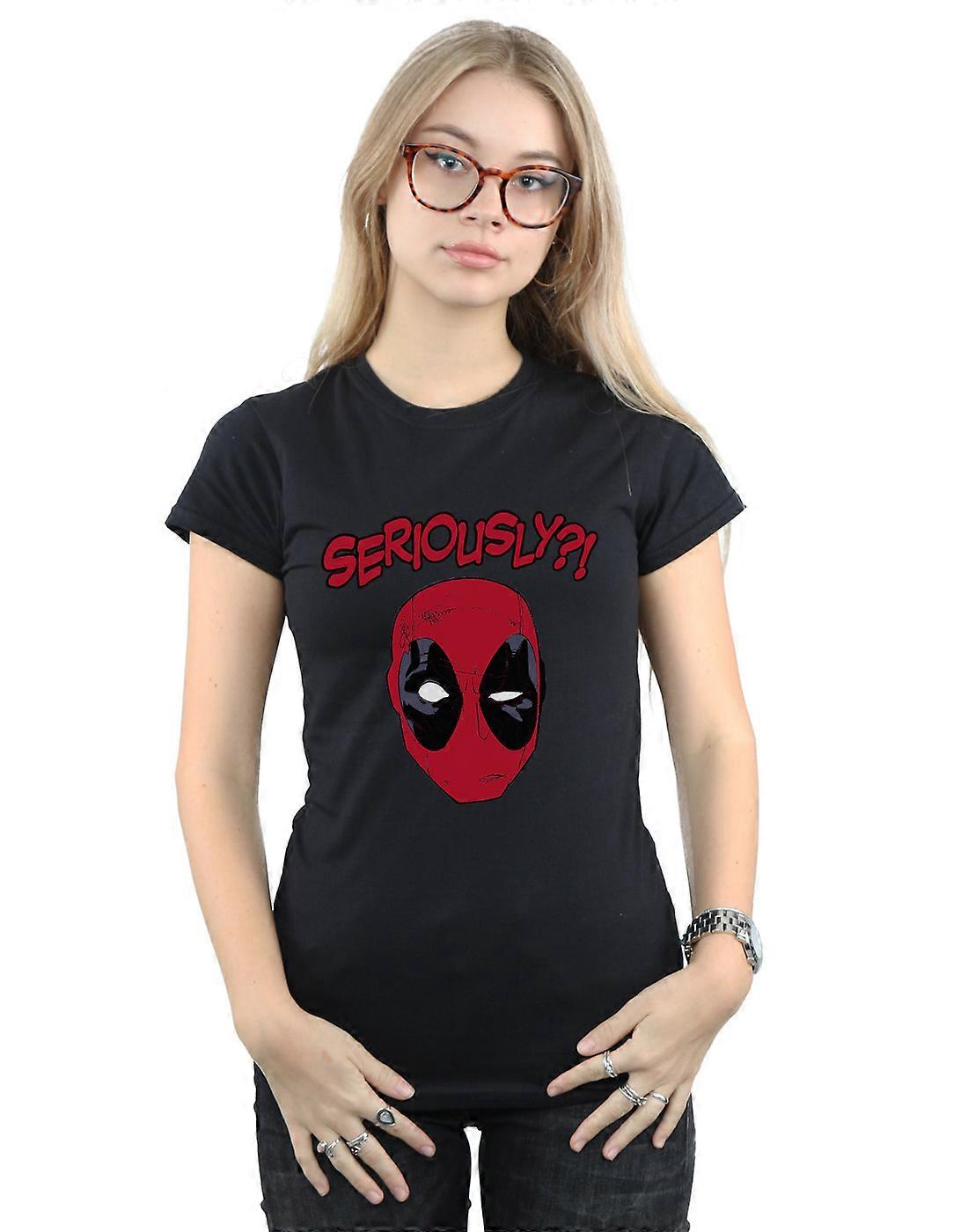 Marvel Women's Deadpool Seriously T-Shirt