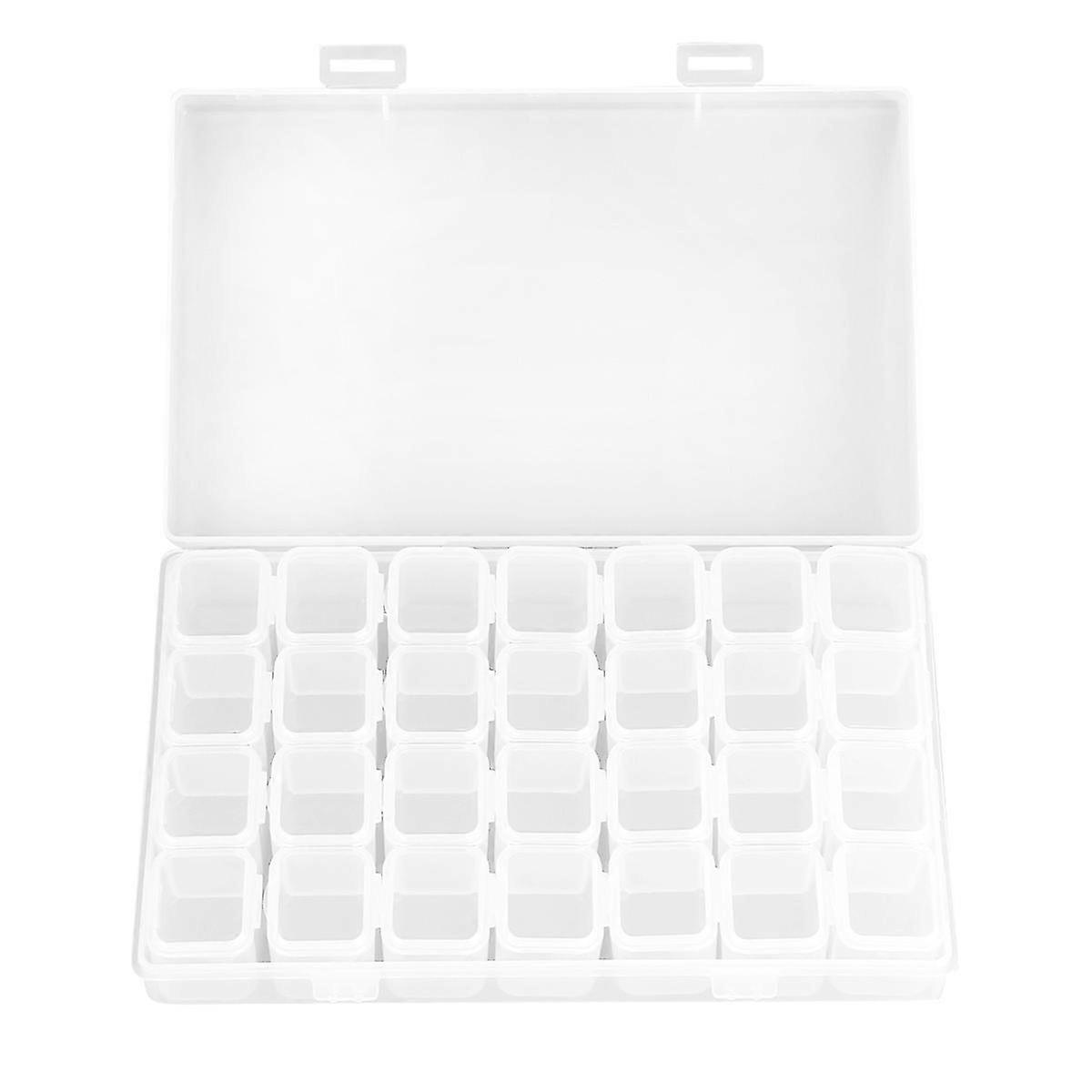 Diamond Storage Container Transparent for Storage Use 6Pcs with 28 Grid Sections