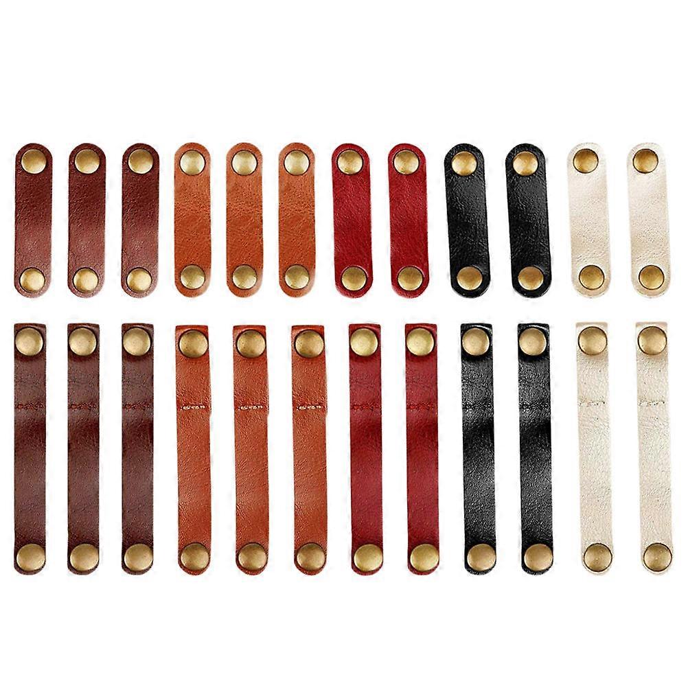 Cable Straps Cord Organizer for Managing 24Pcs Handmade Cable Ties