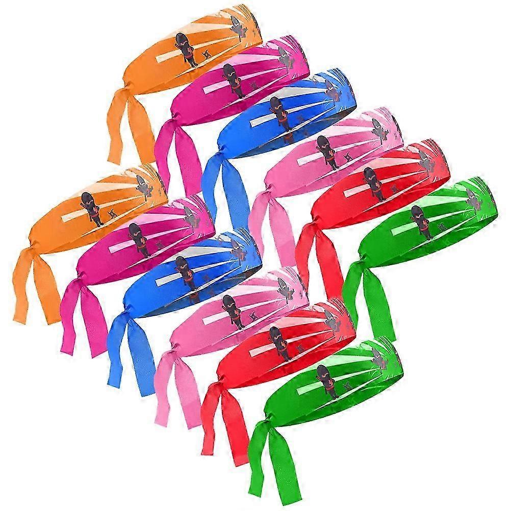 12pcs Reusable and Breathable Ninja Karate Headbands