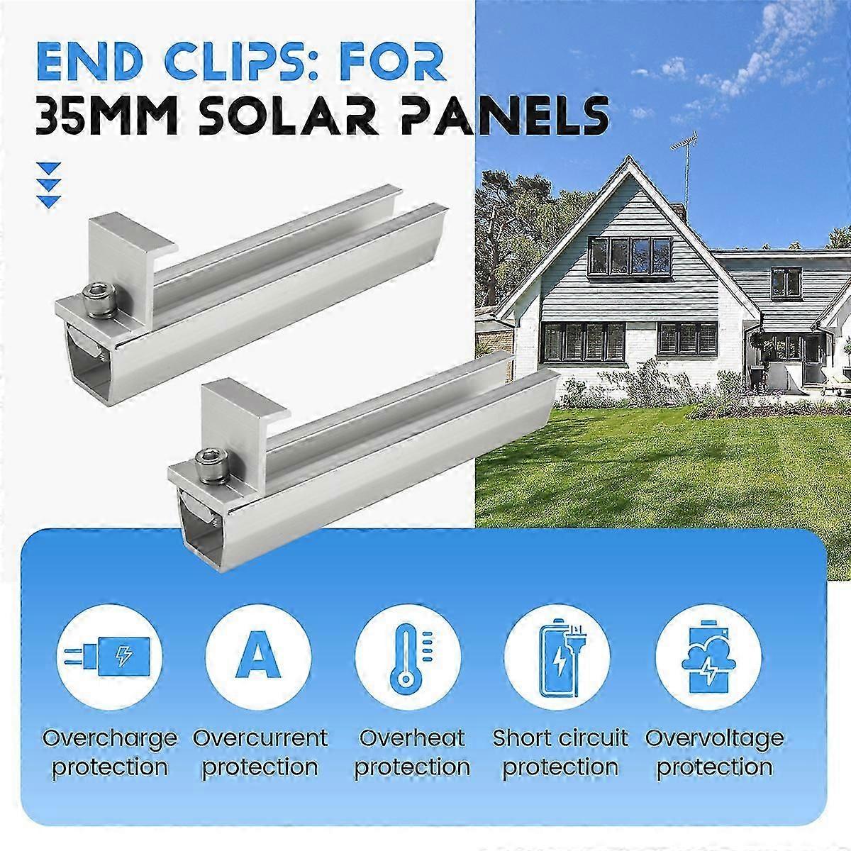 Solar Panel Mount Bracket with Mid for Trapezoidal Roof 30mm