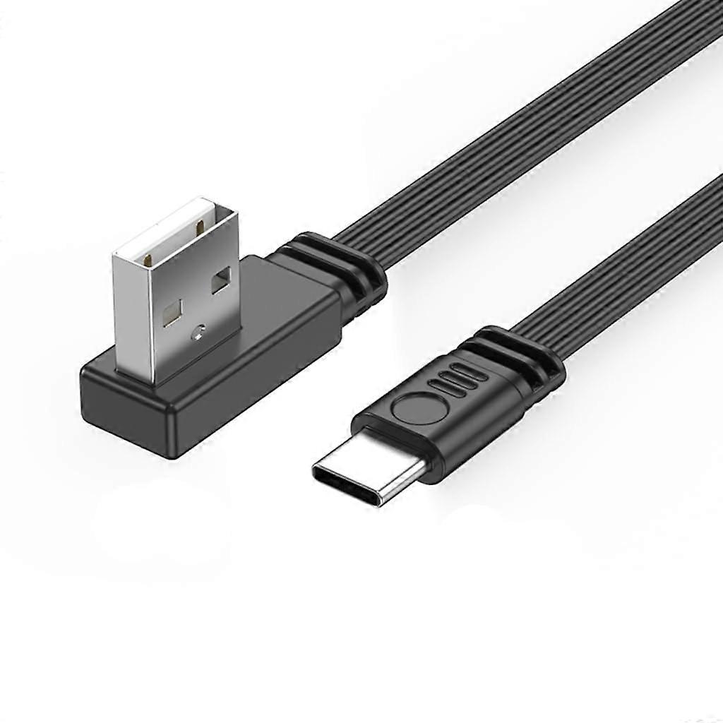 USB Type C Charging Cable 2A Fast Charge 480Mbps Data Transfer 90° Elbow Short 30100cm