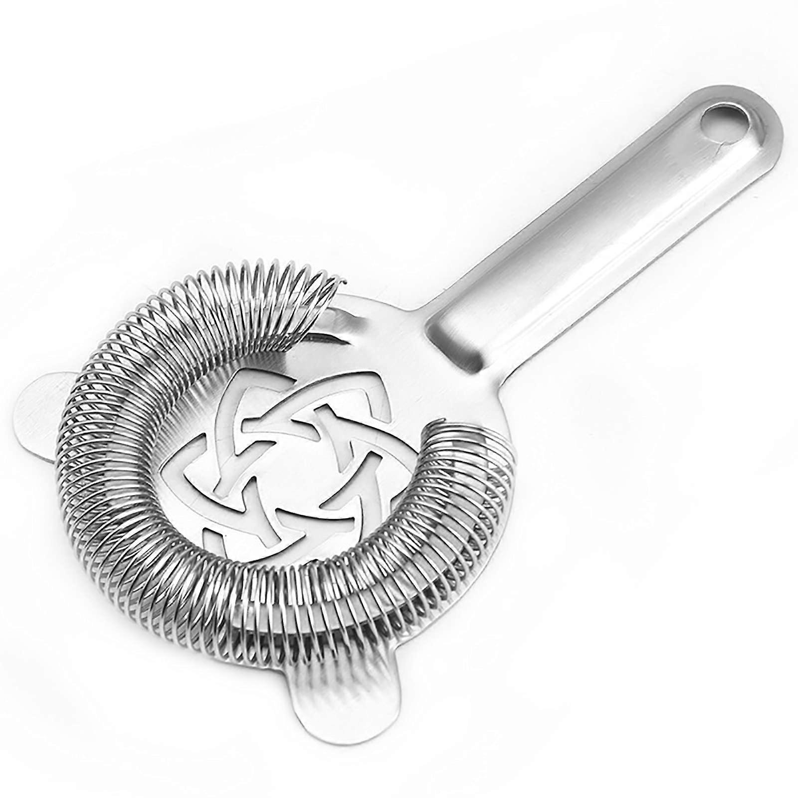 Cocktail Strainer with Wire Spring, Durable Stainless Steel Bartender Tools for Home and Bar