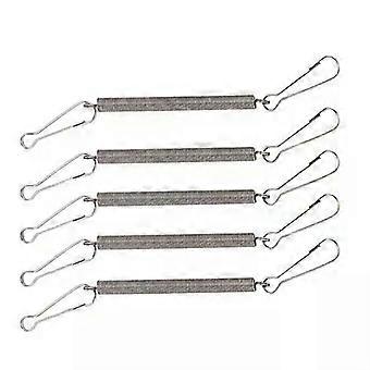 5PCS ressort avec 2 clips utilisés seuls ou en combinaison pour tenir le distributeur d’eau de lapin bouteille d’eau pour petits animaux