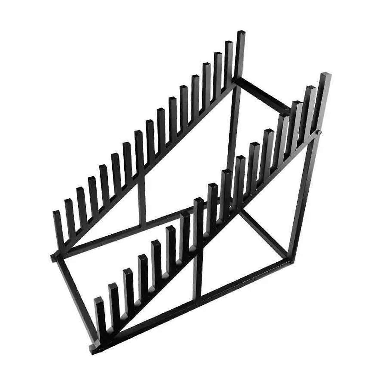 Tile Display Stand for 16 Sample Panels, Floorstanding Porcelain Tile Rack with HeavyDuty Frame