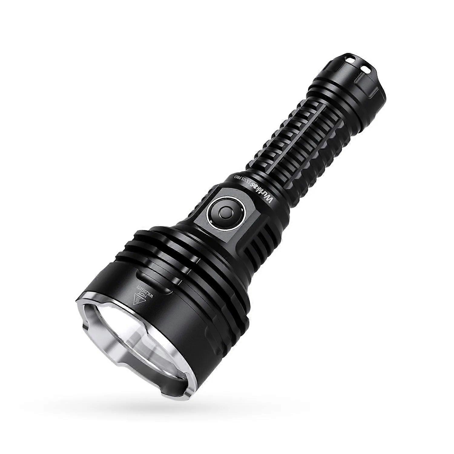 Rechargeable Tactical Flashlight 6000 Lumens Led Usb-c Torch 21700 Battery