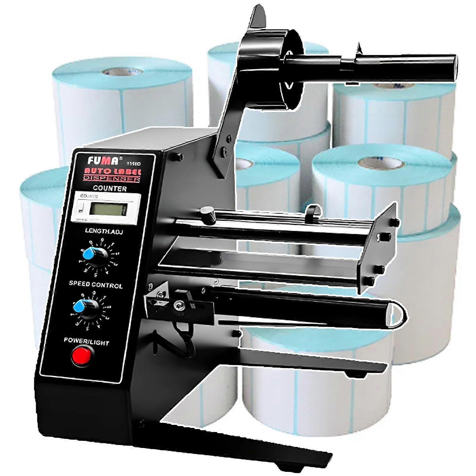 Automatic Label Dispenser with Dual Sensor Options, Speed Peeling, Stainless Steel Frame
