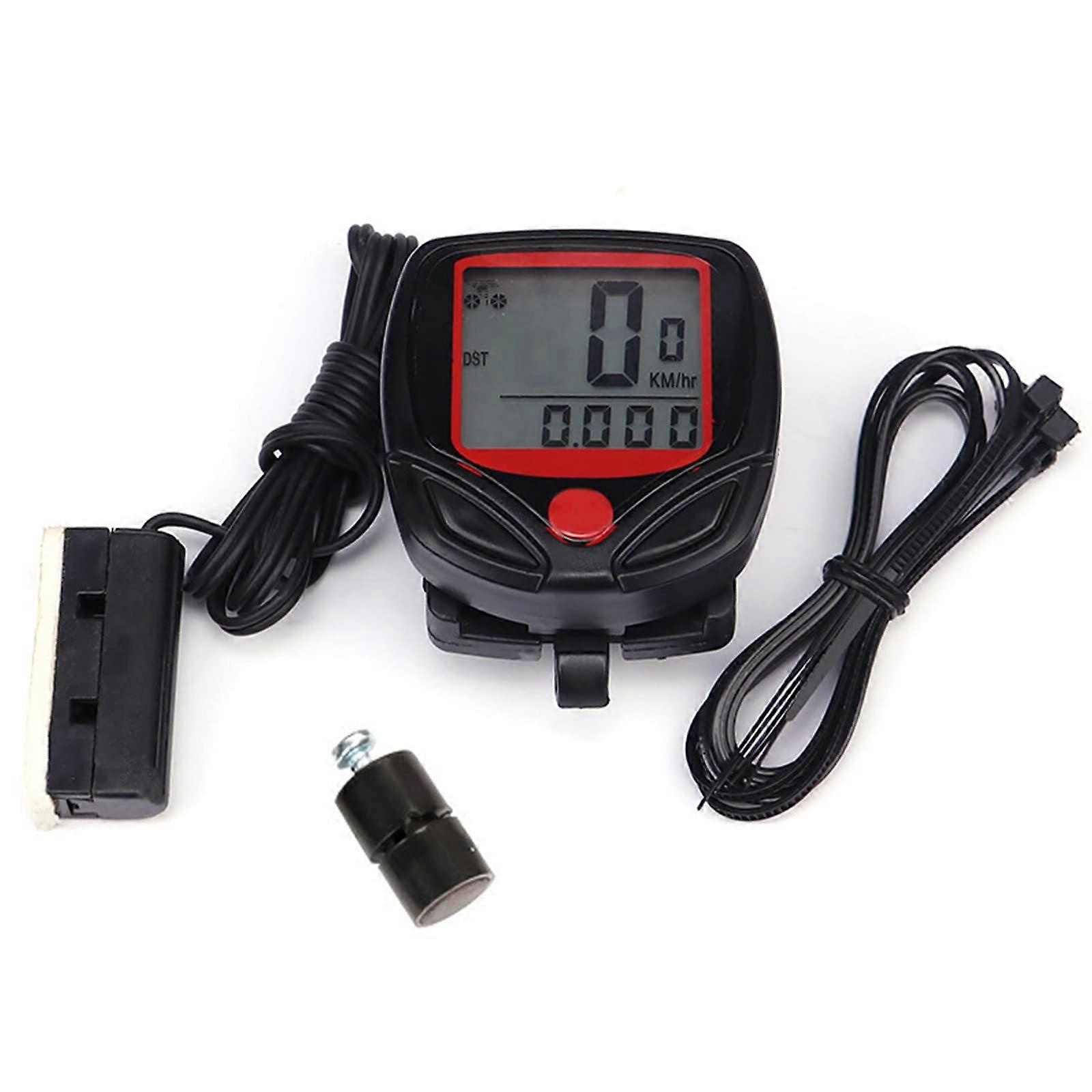 Wireless Waterproof Bike Speedometer and Odometer with LCD Display for Cycling Training