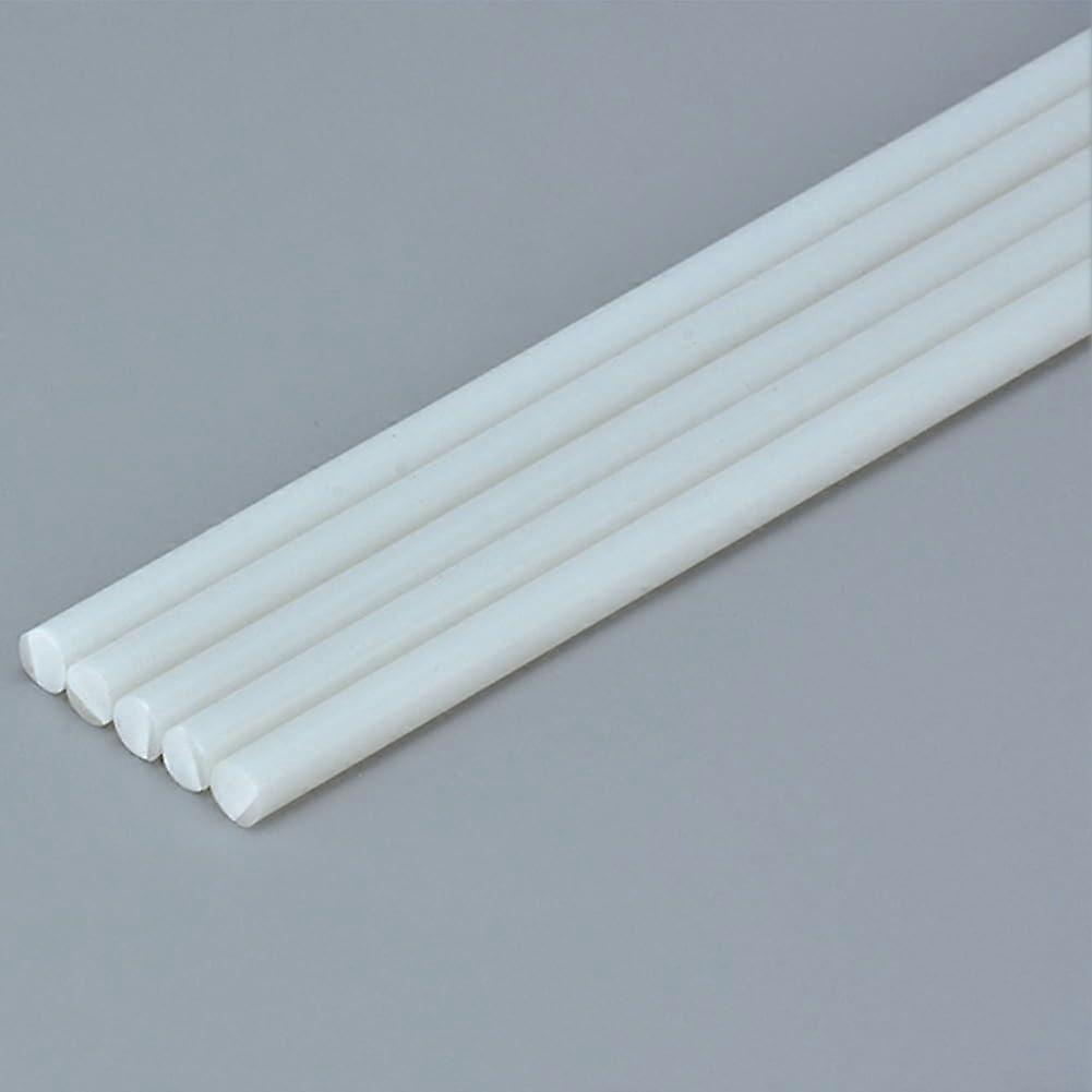 ABS Plastic Rods 250mm Solid Round Bar for DIY Projects and Model Making Multiple Sizes