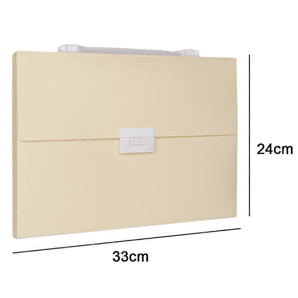 Briefcase for documents, 33x24.5x3cm, Light yellow