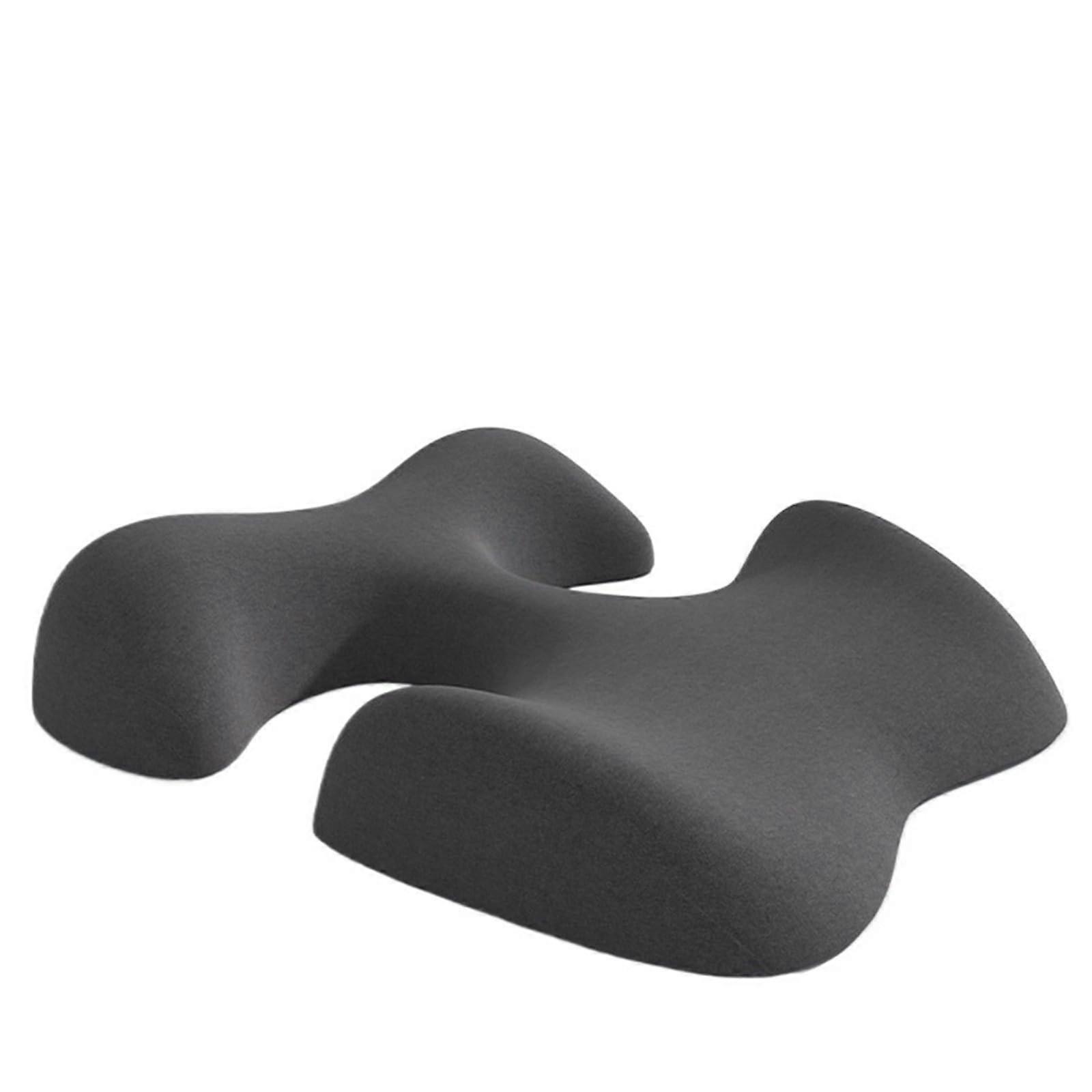 Stomach Sleeping Pillow with Ergonomic Hollow Design, Memory Foam Chest Support, Breathable Cover, Black