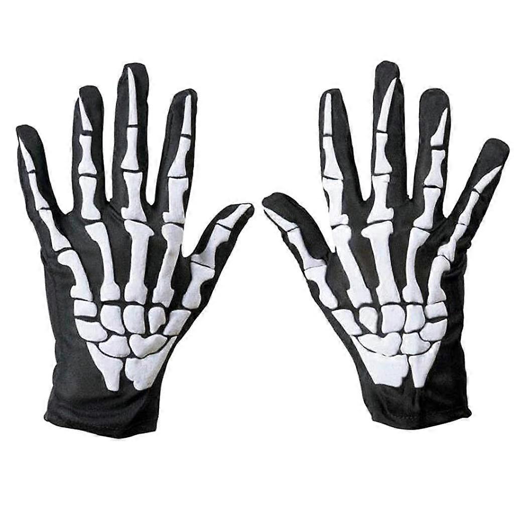 Skeleton Gloves for Motorcycle Riding with Warm Soft Lining and Breathable Ventilation