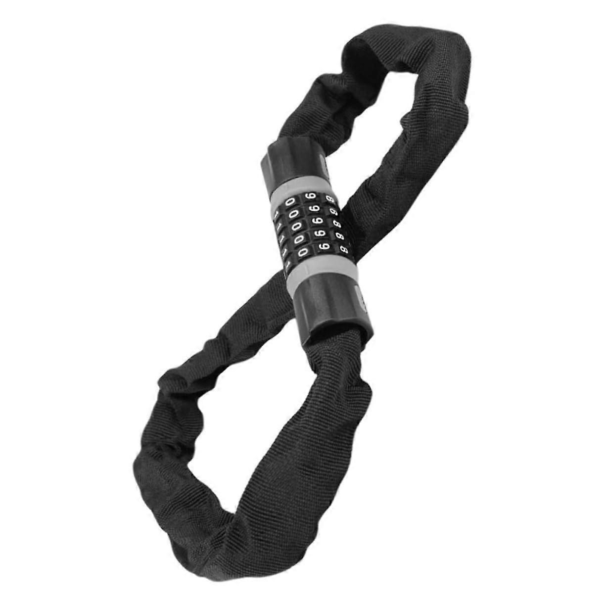 Motorcycle Lock Chain Carbon Steel HeavyDuty AntiTheft with Resettable 5Digit Code for Scooters