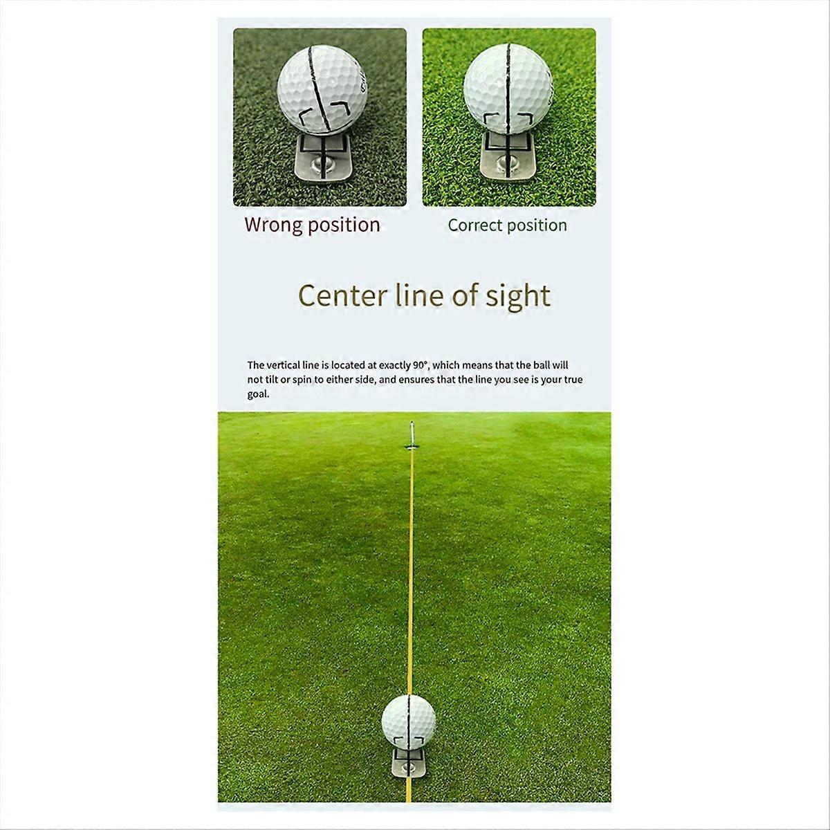 Magnetic Swing Train Putting Practice Golf Hat Clip Mark Set