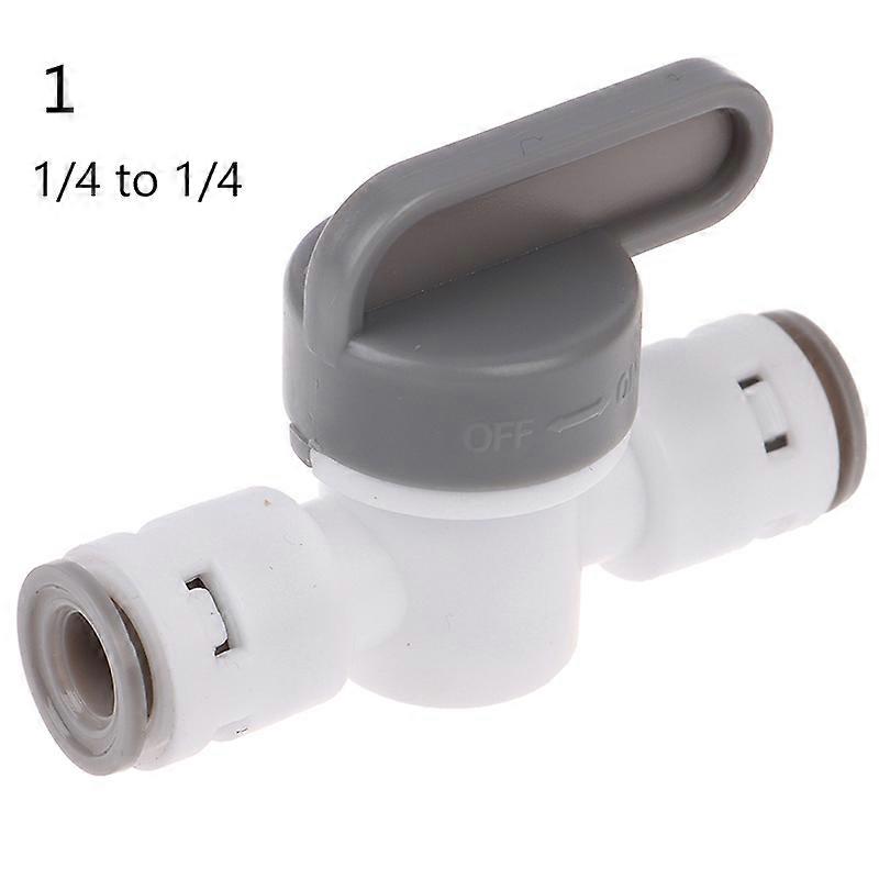 1/4" ball valve inline tap quick connect push fit ro water reverse osmosis