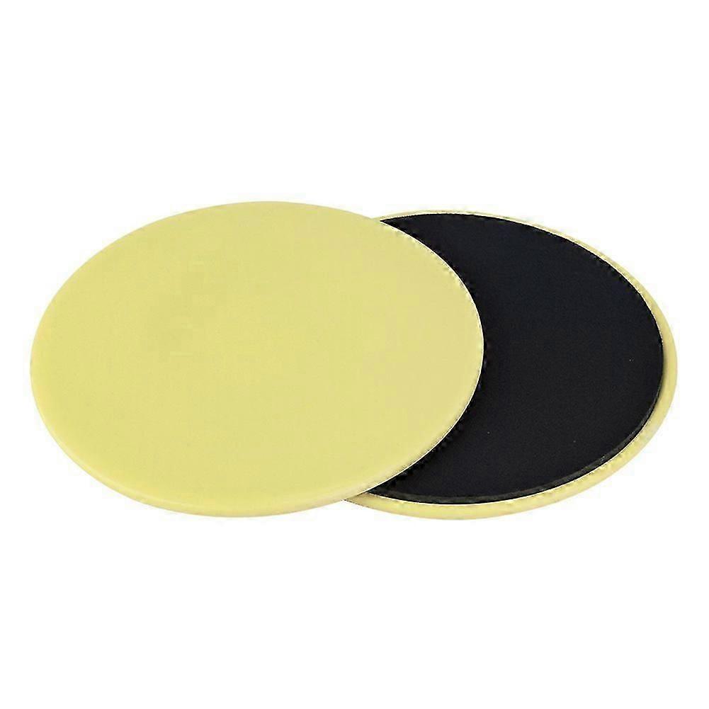 2PCS Yellow Exercise Sliding Discs for Full Body Workout
