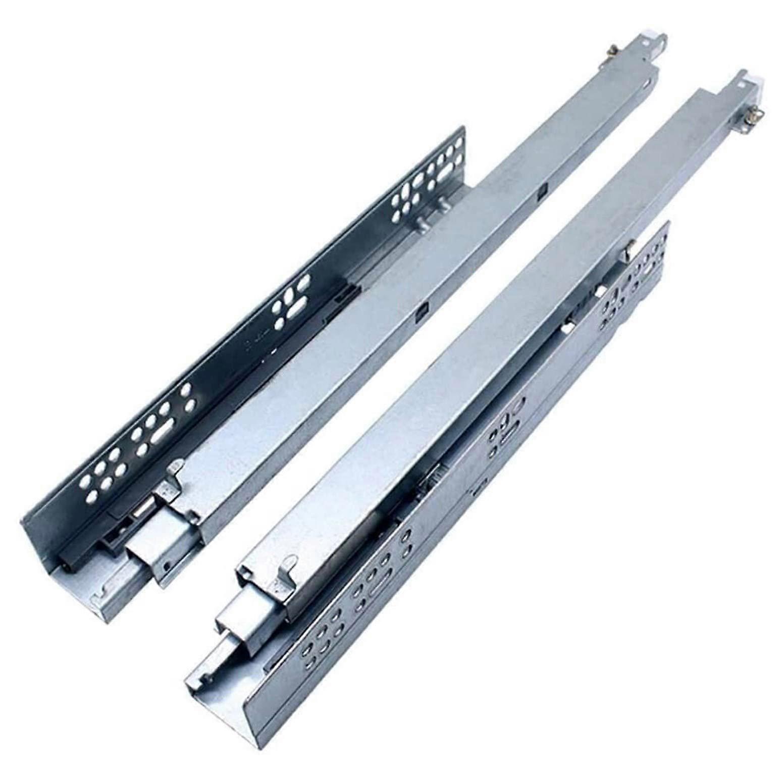 30cm Soft Close Drawer Slides Hidden Undermount Runners Smooth Quiet ThreeSection Rail Pair