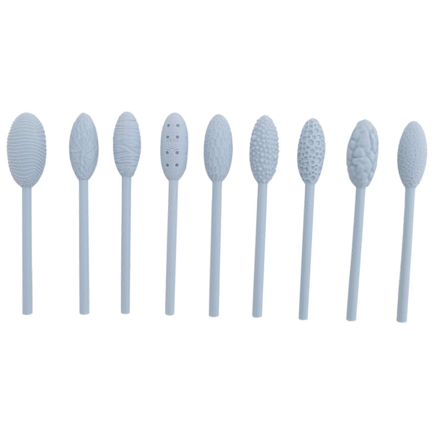 Texture Tool Sets for Clay Art 9Pcs, Clay Modeling Pattern Rollers Kit, Clay Texture Rolling Emboss Plaids Hand Rollers