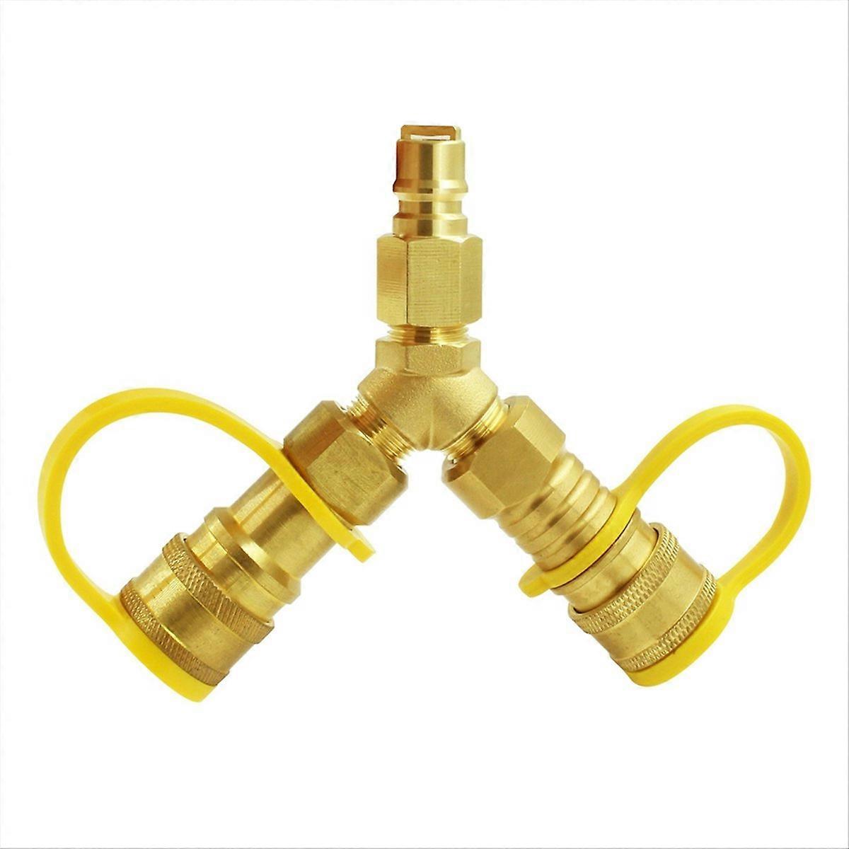 3/8Y Type Natural Gas Quick Connector Y-Shaped Connector