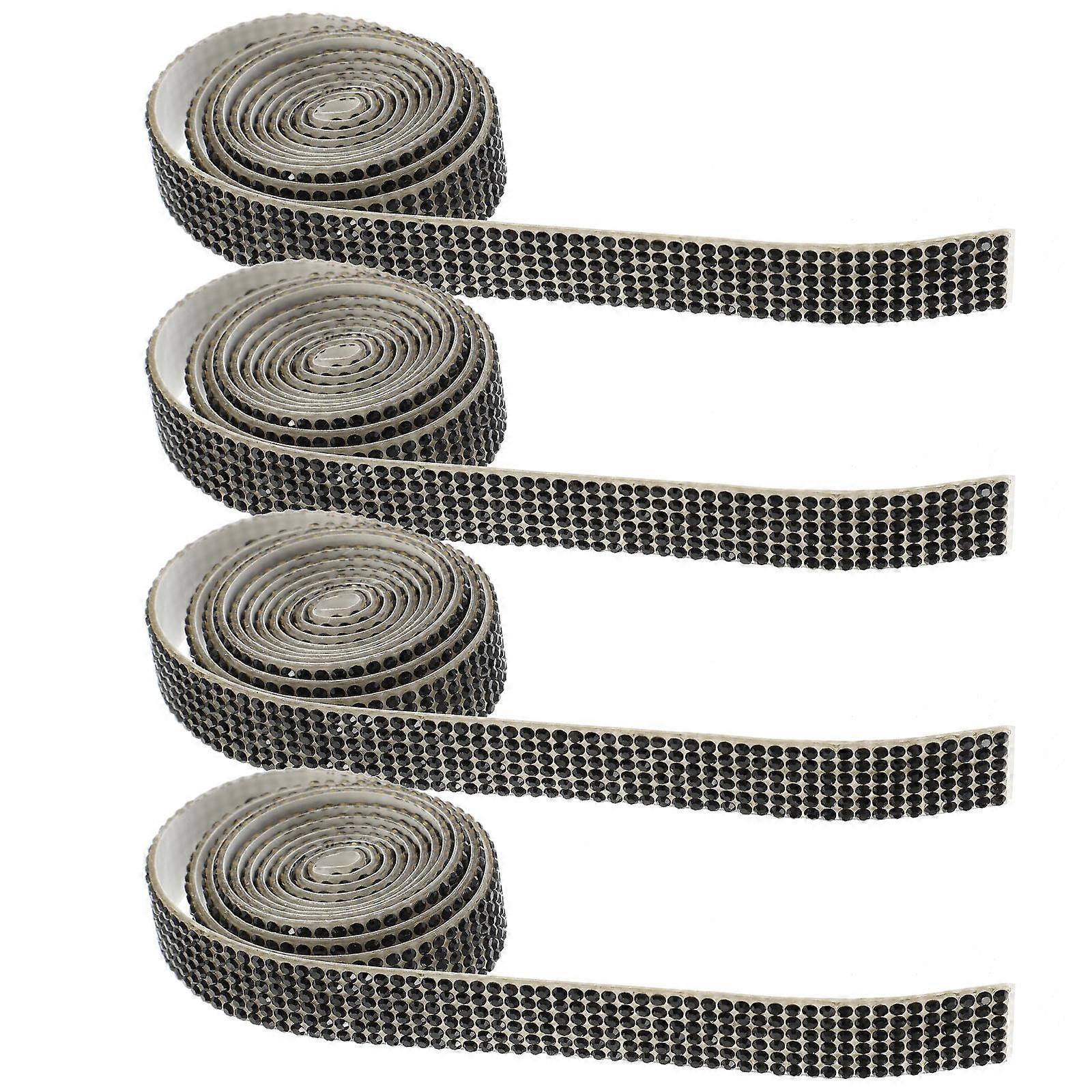 DIY Rhinestone Applique Sparkling Decor for 4 Rolls