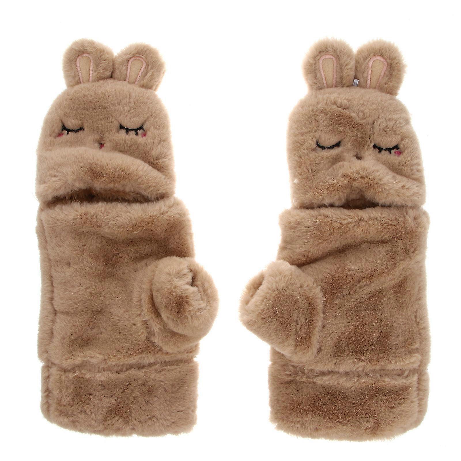 Touchscreen Warm Gloves for Protection 1Pair Thickened Cold-Proof Mittens