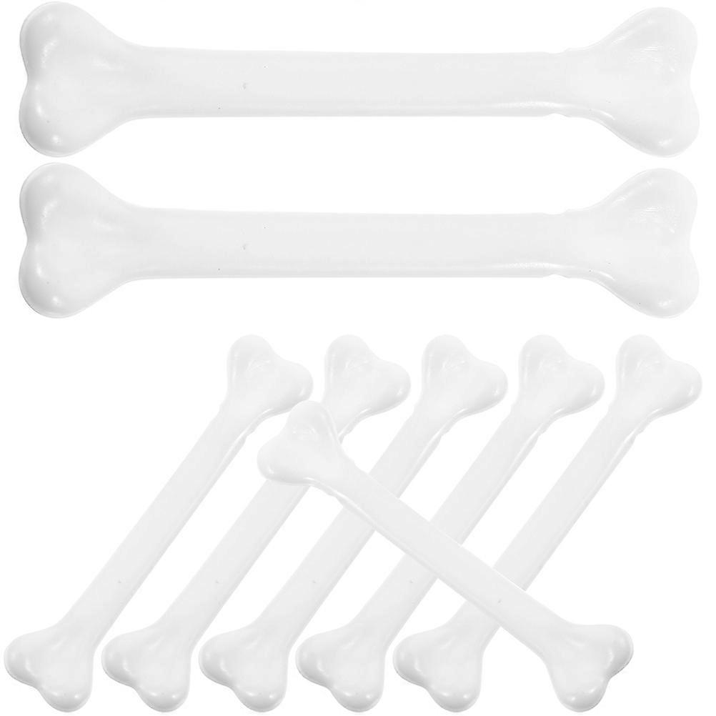 Skeleton Bones Halloween Bone for Playing 24Pcs White Plastic Bone Prop