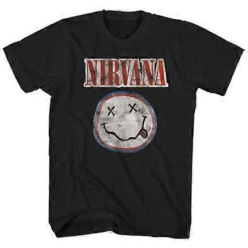 Nirvana Distressed Grunge Smile T Shirt