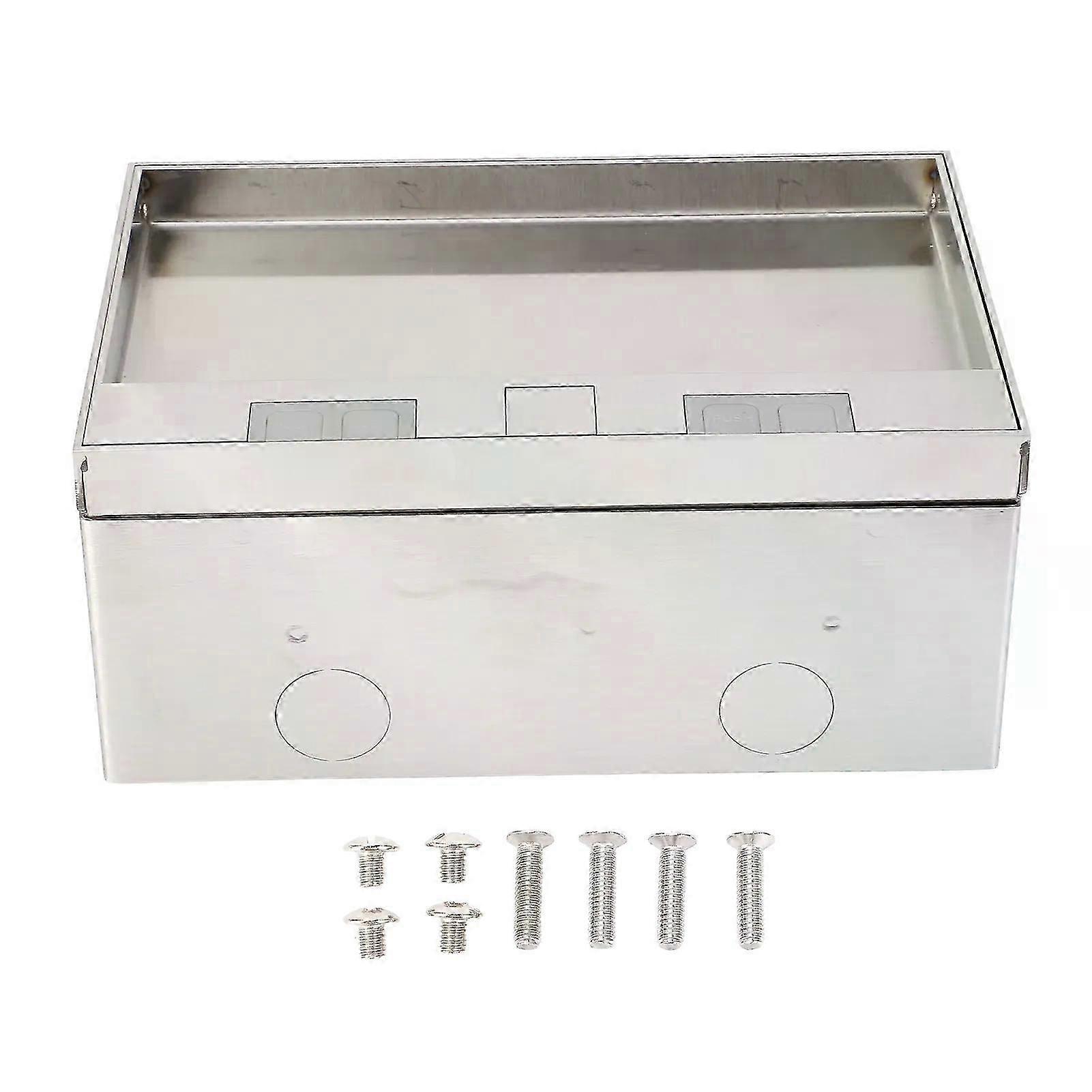 4000W 3 Outlets Recessed Floor Socket Electrical Box for Hotel