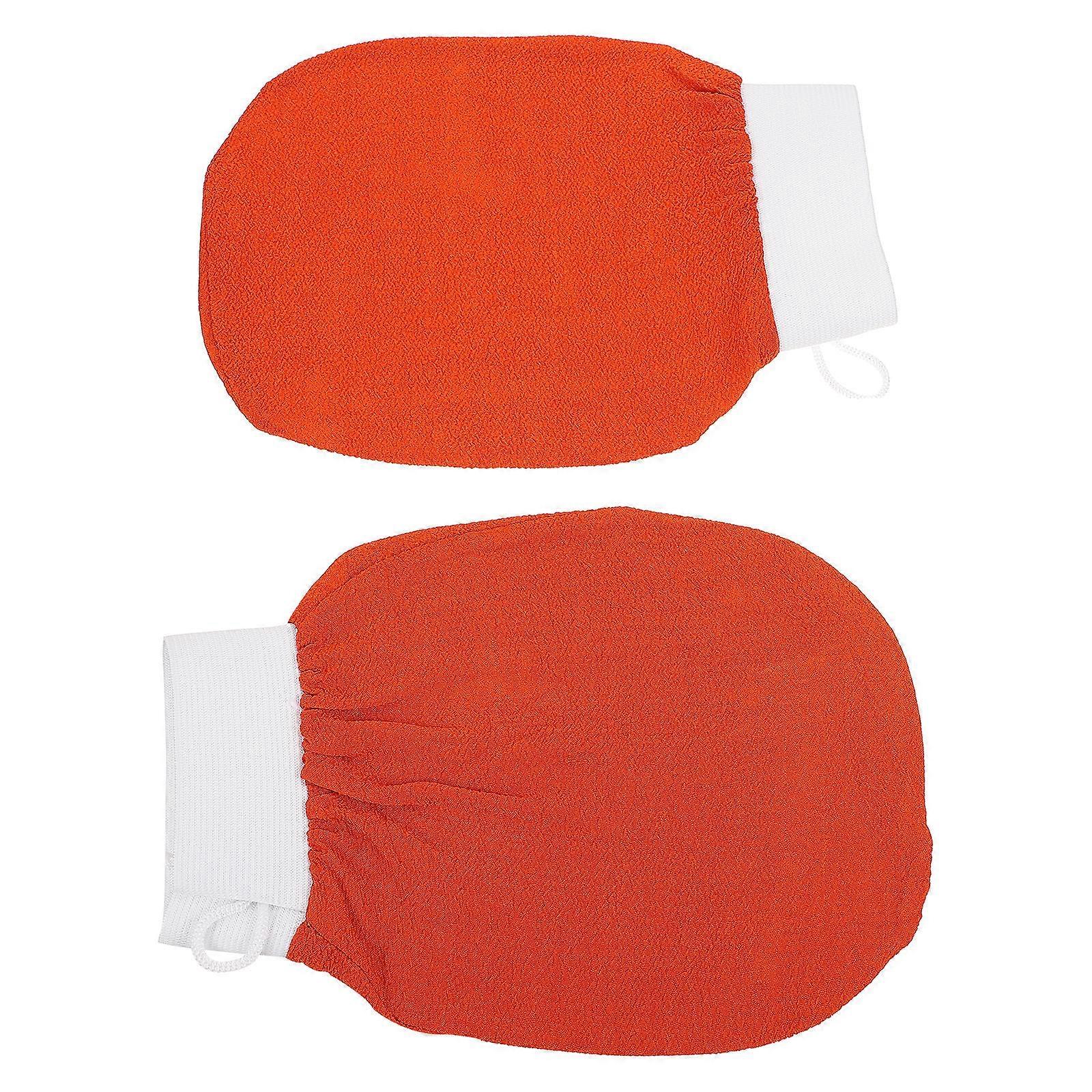 Bathing Gloves Creative Body Massage Function 4Pcs Exfoliating Gloves for Home Use