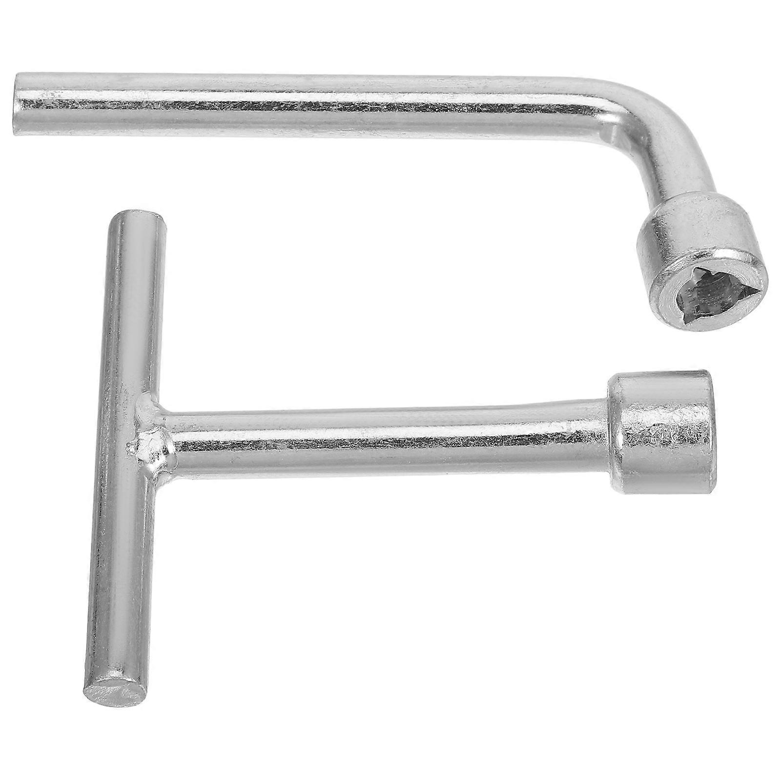 Triangular Socket Key Stainless Steel for Control Cabinet 2Pcs Heavy Duty