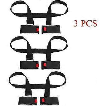 3 pack verstelbare ski- en stokdragerriem, schouder skidrager riemen sling met gedempte holde