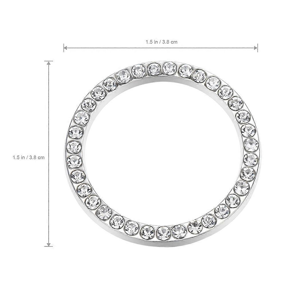 Car Engine Start Ring for Auto Button Decor Accessories 4Pcs White