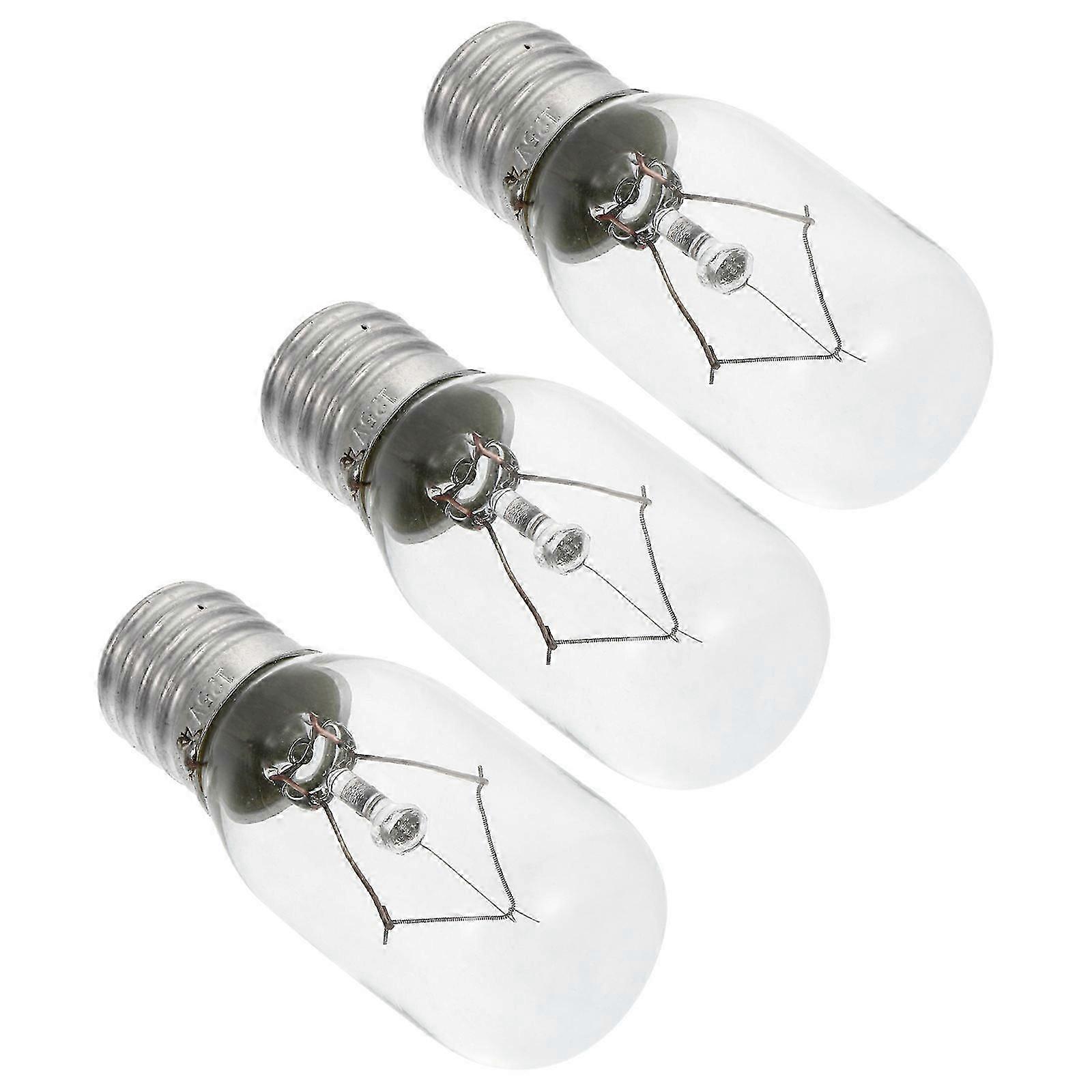Heat-Resistant Microwave Lamp E17 Replacement for 3Pcs