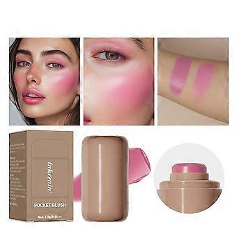 Pocket Dual-Use Blush Stick 5,3 g Kosmetik af høj kvalitet Langtidsholdbar farve til læber og kinder