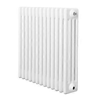 Traditional 4 Column Radiator 600mm x 605mm Modern Central Heating Heater Gloss White Carbon Steel