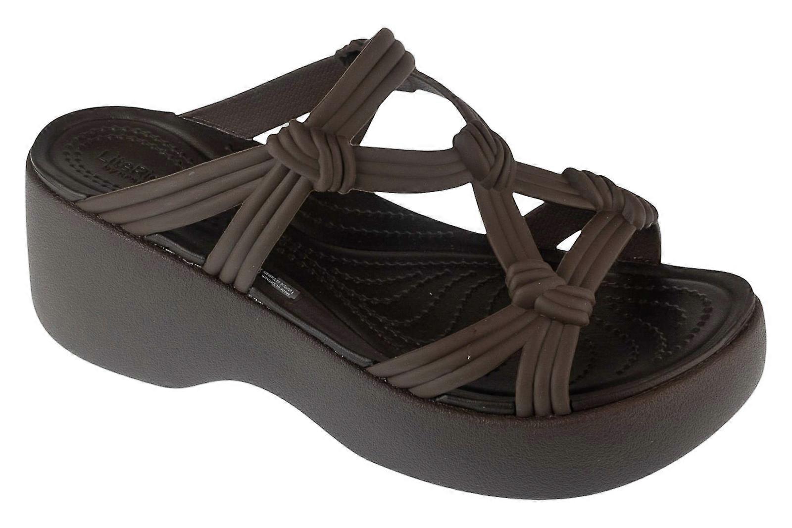 Slides Crocs Classic Platform Dipped Buckle Clog