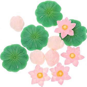 Lot de 12 décorations exquises pour aquarium micro-paysage (couleurs assorties)